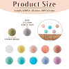 120Pcs 12 Colors Silicone Beads SIL-TA0001-15-4