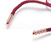 Nylon Cord Braided Bead Bracelets Making BJEW-F360-FRG15-2