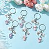 10Pcs 10 Styles Acrylic Keychains KEYC-JKC00762-2