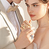 304 Stainless Steel Open Cuff Finger Rings RJEW-UN00012-6