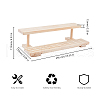 2-Tier Wooden Jewelry Organizer Display Risers ODIS-WH0058-18B-2