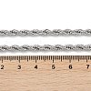 Tarnish Resistant 304 Stainless Steel Rope Chain Necklaces X-STAS-M174-013P-2