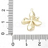 Brass Micro Pave Clear Cubic Zirconia Pendants KK-Z106-01G-02-3