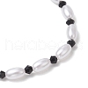 ABS Plastic Imitation Pearl Beaded Stretch Bracelets BJEW-JB11908-4