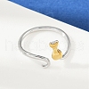 304 Stainless Steel Cuff Rings RJEW-P153-04G-3