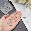 SUPERFINDINGS 12Pcs 6 Style Brass Micro Pave Cubic Zirconia Ice Pick Pinch Bails ZIRC-FH0001-09-4
