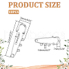 Unicraftale 10Pcs 304 Stainless Steel Safety Pins Brooch Findings STAS-UN0058-48-4