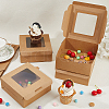 Square Kraft Paper Storage Gift Boxes CON-WH0095-81B-01-4