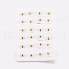 Brass Ear Studs EJEW-E213-D-11G-1