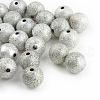 Spray Painted Acrylic Beads ACRP-Q018-8mm-001-1