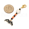 Halloween Theme Alloy Enamel Pendant Decorations HJEW-MZ00286-3