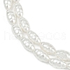 Electroplated Shell Pearl Beads Strands BSHE-Z009-12-4
