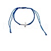 Alloy Cross Link Bracelets for Men Women WGE4022-10-2