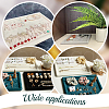 Square Wood Covered with Velvet Jewelry Display Trays ODIS-WH0329-41B-7