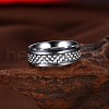 Men's Titanium Steel Finger Rings RJEW-BB27567-C-10-5