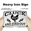 Vintage Metal Tin Sign AJEW-WH0189-209-3