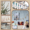 Glass Wishing Bottle Pendant Decorations PALLOY-PH01711-6