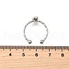 304 Stainless Steel Cuff Rings for Women RJEW-H250-01P-5
