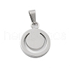 304 Stainless Steel Pendants STAS-F313-20P-1
