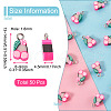 50Pcs Handmade Polymer Clay Charms CLAY-YS0001-02-10