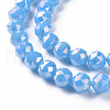 Electroplate Glass Beads Strands EGLA-T020-10-C01-3