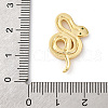 Brass Pave Clear Cubic Zirconia Pendants KK-V016-16G-3