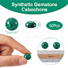Synthetic Malachite Cabochons G-R416-12mm-38-3