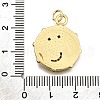 Brass Micro Pave Cubic Zirconia Pendants KK-K401-35G-3