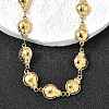 304 Stainless Steel Ladybug Link Chain Necklaces for Women Men NJEW-K249-21A-G-2