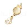 5Pcs 5 Styles Dessert Alloy Enamel Pendant Decorations HJEW-JM02383-5