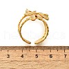 304 Stainless Steel Open Cuff Ring for Women RJEW-A053-06G-10-5