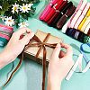 60 Yards Single Face Velvet Ribbon OCOR-WH0071-02-6
