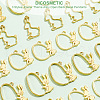 DICOSMETIC 30Pcs 3 Styles  Easter Theme Alloy Open Back Bezel Pendants FIND-DC0001-90-4