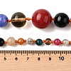 Natural Mixed Stone & Glass Round Beads Strands X-G-C188-01-5
