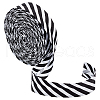 Polyester Twill Striped Piping Ribbon FIND-WH0424-03A-1