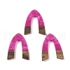Resin & Wood Pendants WOOD-F015-16G-1