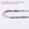 GOMAKERER 2 Strands Natural Fluorite Beads Strands G-GO0001-60-3