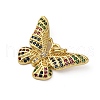 Brass Micro Pave Cubic Zirconia Pendants KK-P308-37G-2