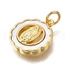 Brass Shell Pendants KK-D328-01G-B-2