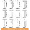 SUPERFINDINGS 60Pcs 12 Style Multifunctional Cone & Column Head Wool Felt Polishing Bits FIND-FH0005-20-2