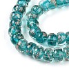Luminous Handmade Gold Foil Glass Beads Strands FOIL-N029-02A-05-4