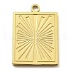 Ion Plating(IP) 316L Surgical Stainless Steel Pendants STAS-M317-15G-1