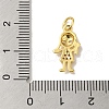 Rack Plating Brass Micro Pave Cubic Zirconia Pendants KK-P272-17A-G-3