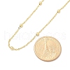 Brass Ball Cable Chain Necklaces for Women NJEW-M051-01G-3