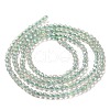 Electroplate Transparent Glass Beads Strands X-GLAA-H021-01A-FR07-5