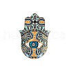 Hamsa Hand/Hand of Miriam with Evil Eye Ceramic Jewelry Plate WG72491-01-1