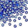  Handmade Evil Eye Lampwork Bead Strands LAMP-NB0001-64-1