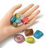 70Pcs 14 Style Crackle Opaque Acrylic Beads OACR-YW0001-64A-4