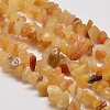 Natural Yellow Aventurine Chip Beads Strands G-L269-36-1