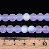 Frosted Transparent Glass Beads Strands GLAA-T032-T8mm-MBB01-4